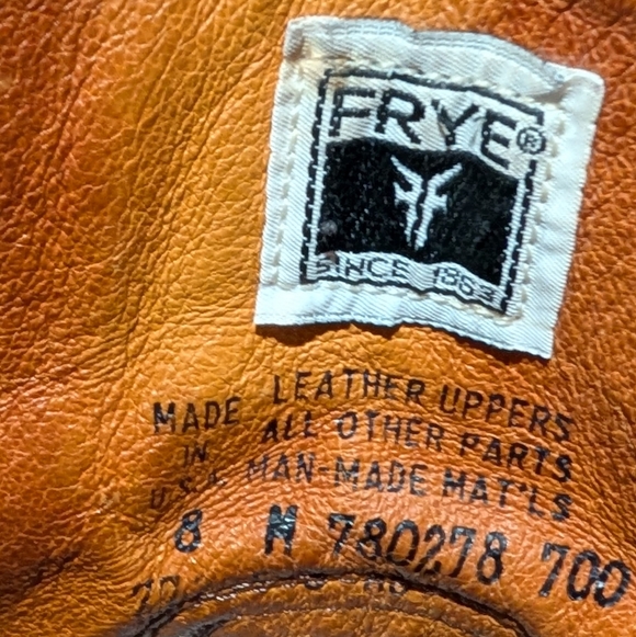 Frye Vintage Short Chestnut Brown Leather Campus Boot size 8 - Picture 12 of 12